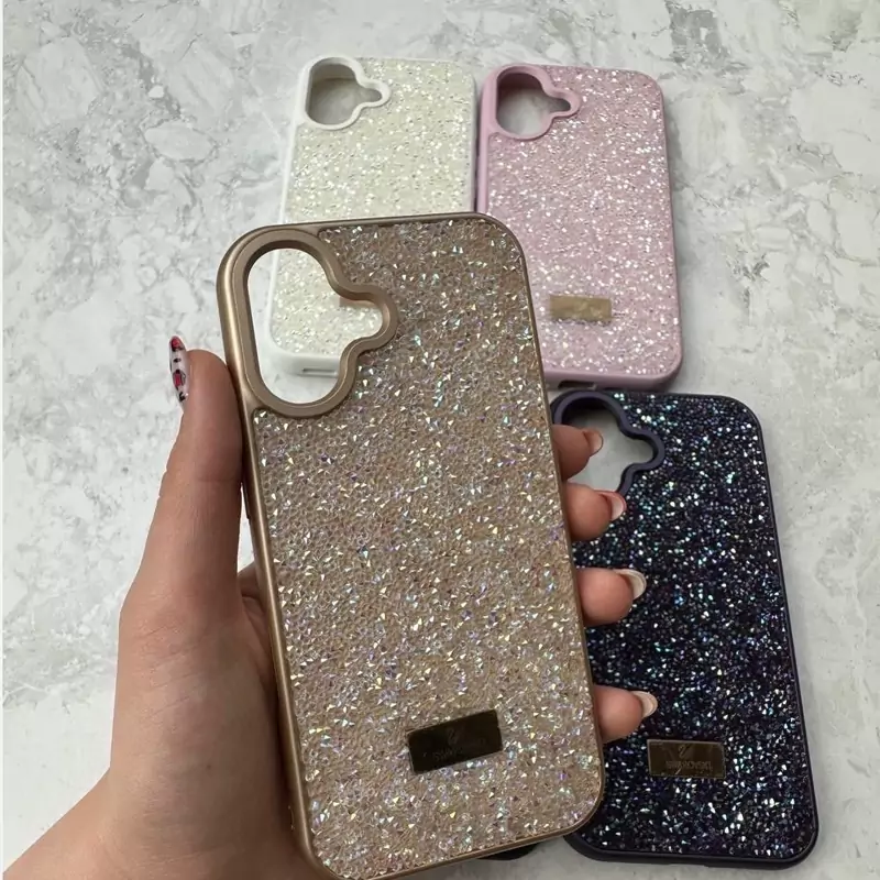 قاب محافظ Swarovski لوکس نگیندار درخشان مخصوص Samsung Galaxy S24 Ultra – همراه اکسسوری