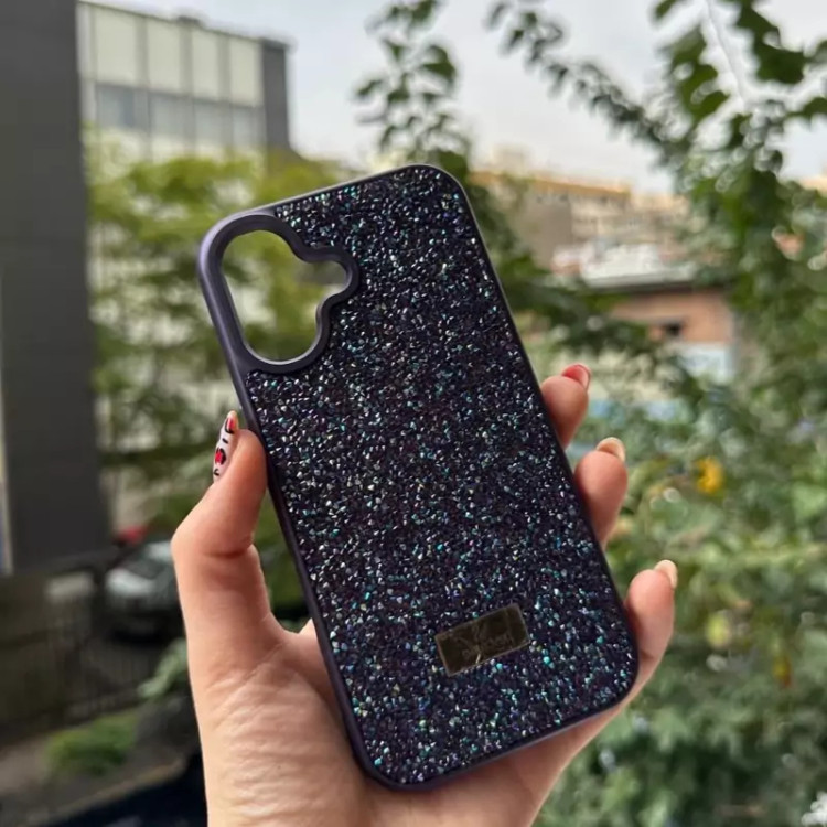 قاب محافظ لوکس نگیندار Swarovski مدل 23fe | قاب درخشان سواروفسکی | همراه اکسسوری