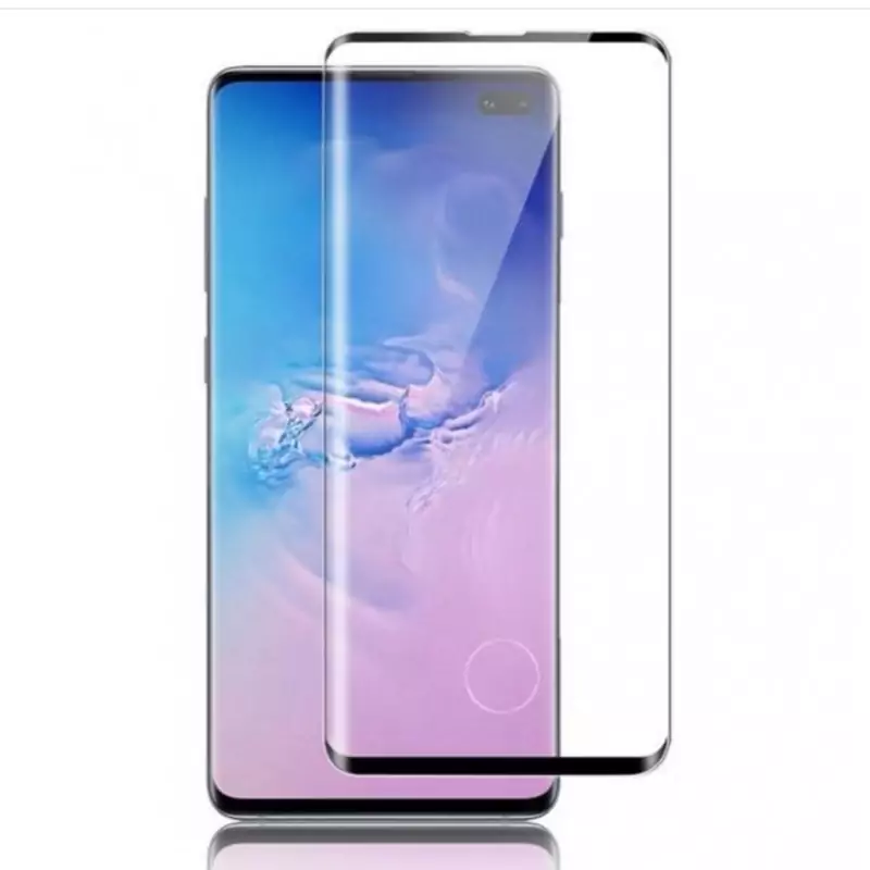 گلس فول چسب شفاف سامسونگ S10 Plus همراه اکسسوری