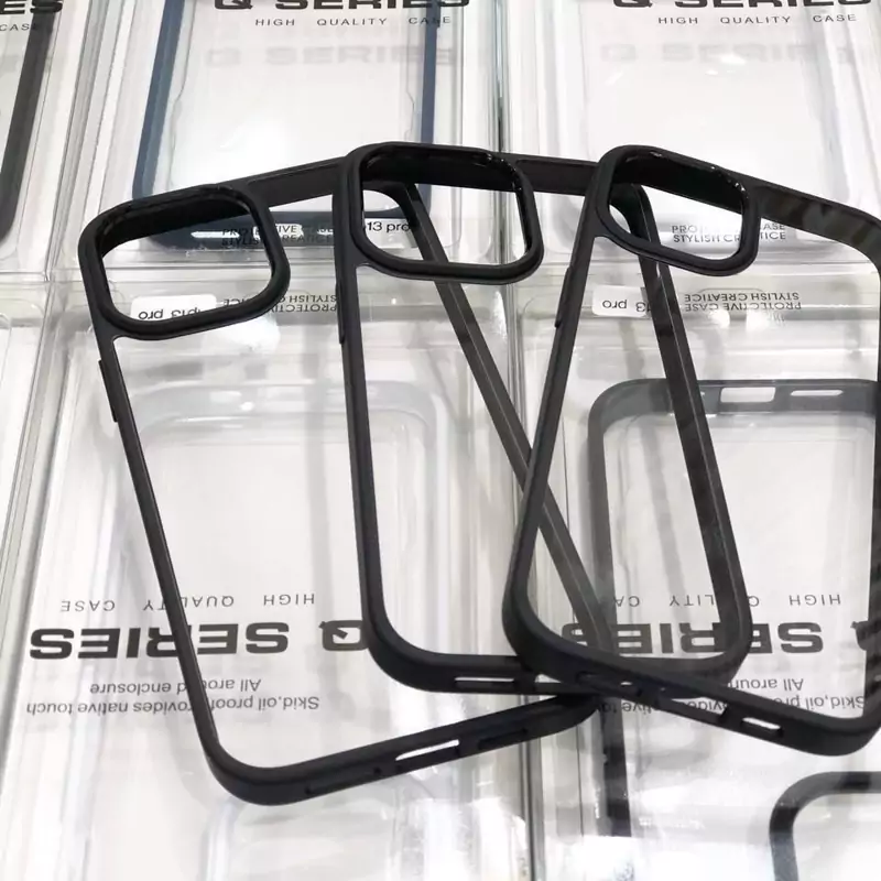 Magic mask Qseries قاب شفاف دور مشکی مناسب اپل iPhone 11promax