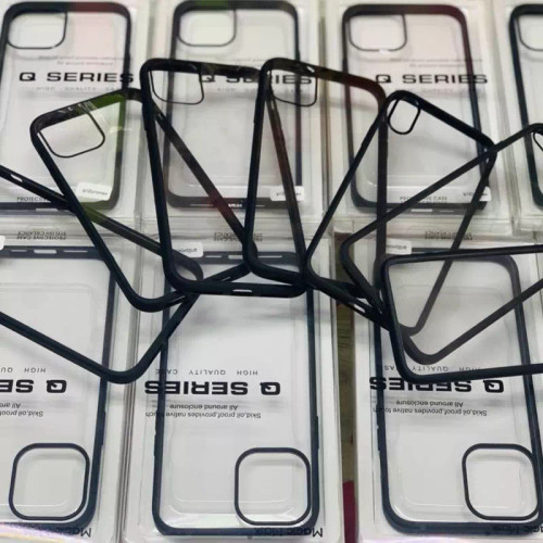 Magic mask Qseries قاب شفاف دور مشکی مناسب اپل iphone7/8 plus