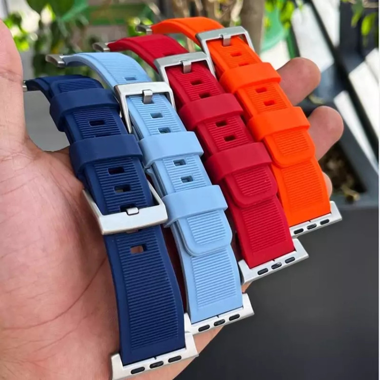 بند سیلیکونی رابر اپل واچ Rubber Apple Watch Bandمناسب سایز 42/44/45/49