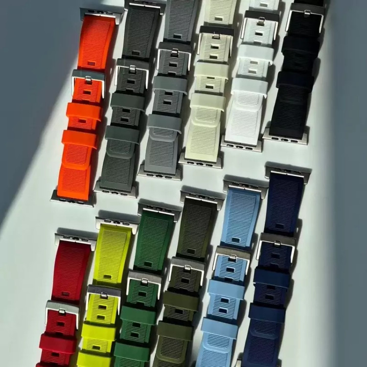 بند سیلیکونی رابر اپل واچ Rubber Apple Watch Bandمناسب سایز 42/44/45/49