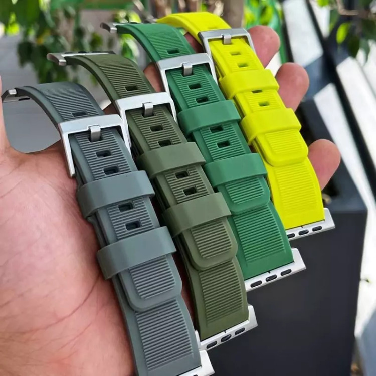 بند سیلیکونی رابر اپل واچ Rubber Apple Watch Bandمناسب سایز 42/44/45/49