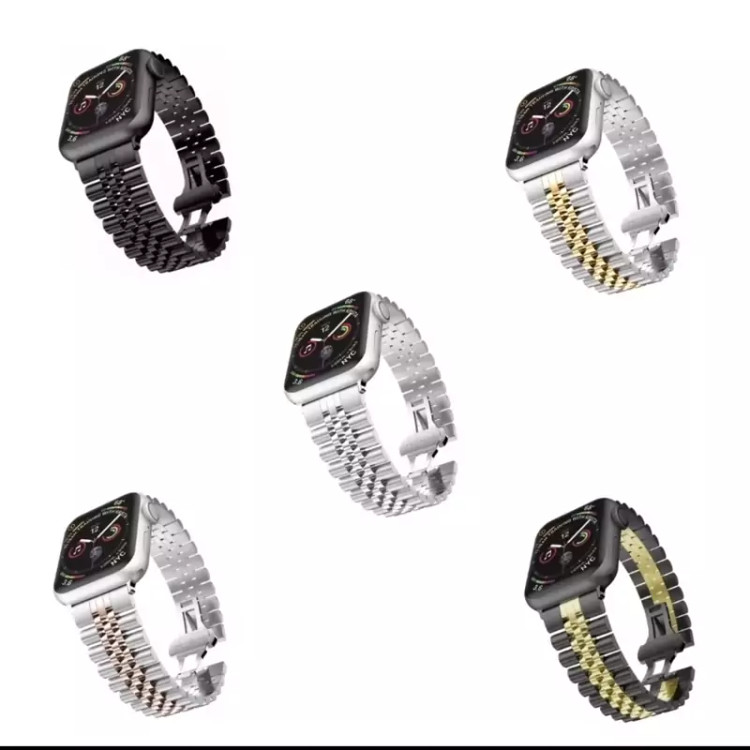 بند فلزی استیل 5Bead اپل واچ سایز 38/40/41/42 میلیمتر | همراه اکسسوری