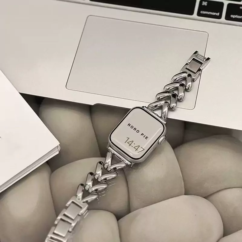 بند استیل زنجیری اپل واچ مناسب سایز 38/40/41/42