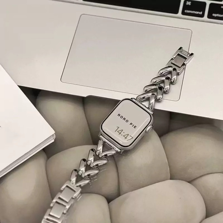 بند استیل زنجیری ساعت هوشمند اپل واچ مناسب سایز 42/44/45/46/49