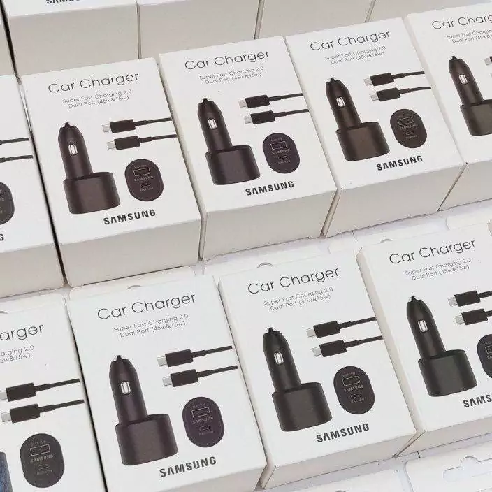 شارژر فندکی سامسونگ مدل Super Fast Charging به همراه کابل فست شارژ