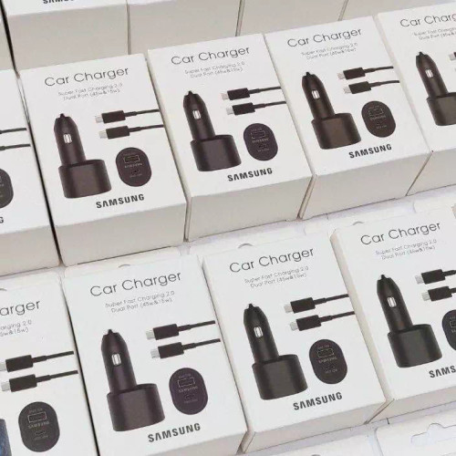شارژر فندکی سامسونگ مدل Super Fast Charging به همراه کابل فست شارژ