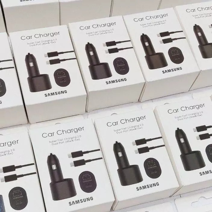 شارژر فندکی سامسونگ مدل Super Fast Charging به همراه کابل فست شارژ