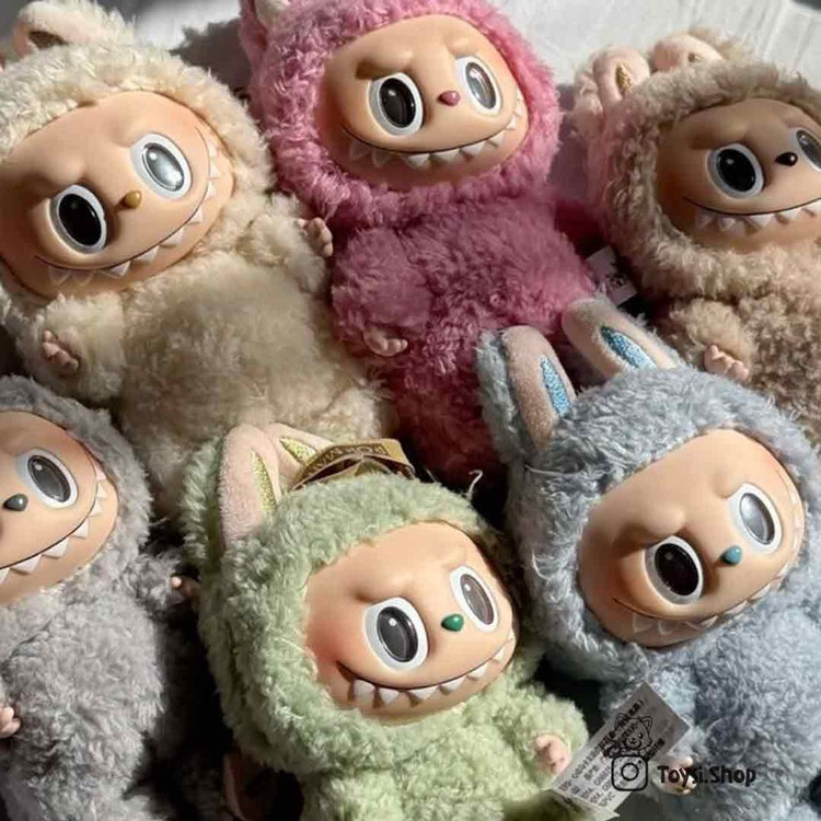 عروسک فانتزی لبوبو مدل انرژی و ماکارون کوکا کولا و عروسک موزیکال هوسیت | همراه اکسسوری