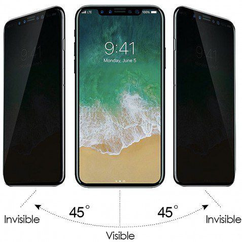گلس ضد اثر انگشت آیفون Xs Max همراه اکسسوری