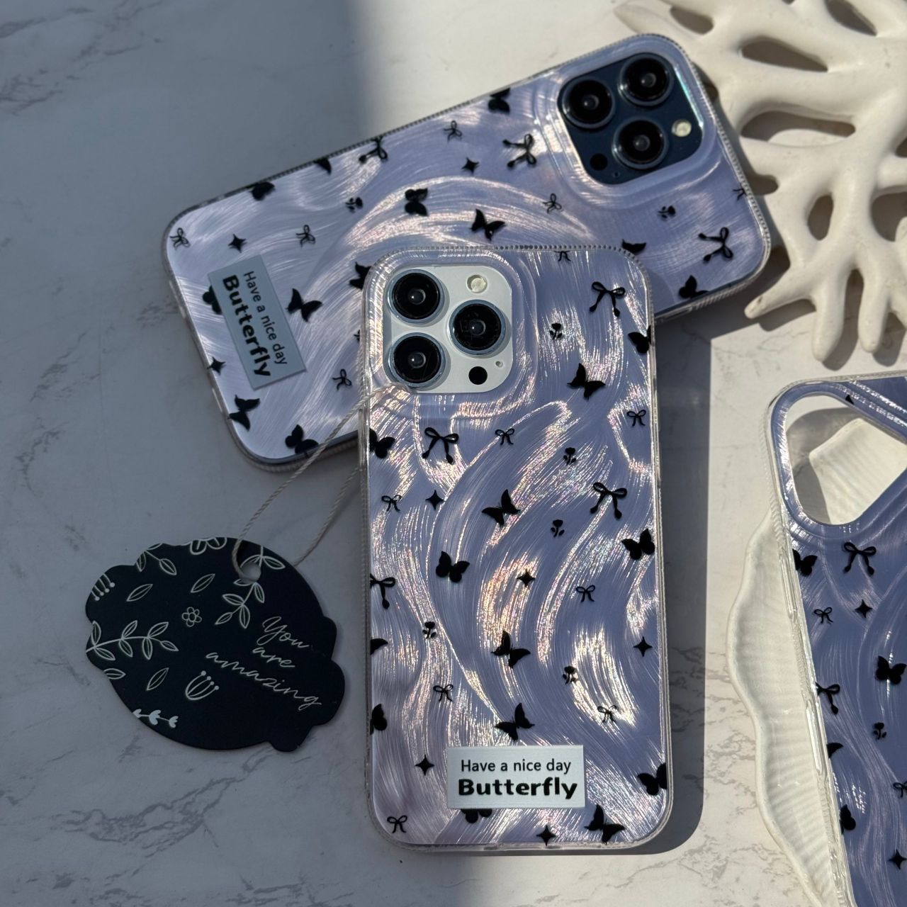 “قاب IMD iPhone 16 Pro Max پروانه‌ای همراه اکسسوری”