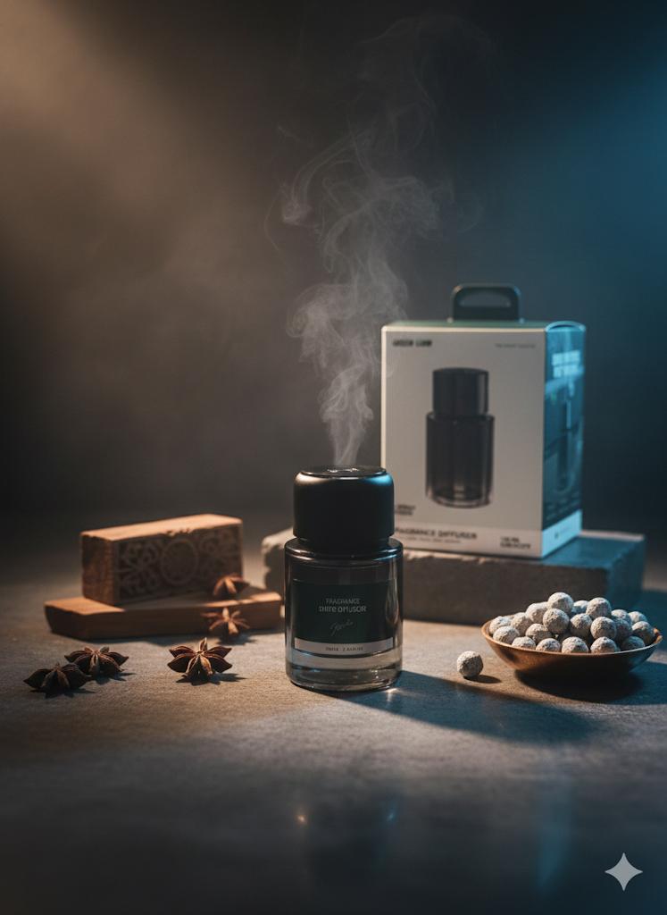 خوشبوکننده خودرو و منزل گرین لاین با عطر اقیانوسی همراه اکسسوری