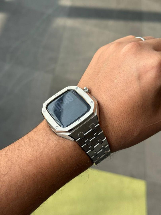 بند لاکچری گلدن استایل Apple Watch 46 همراه اکسسوری