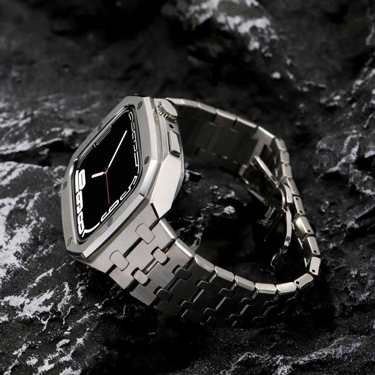 بند لاکچری گلدن استایل Apple Watch 46 همراه اکسسوری