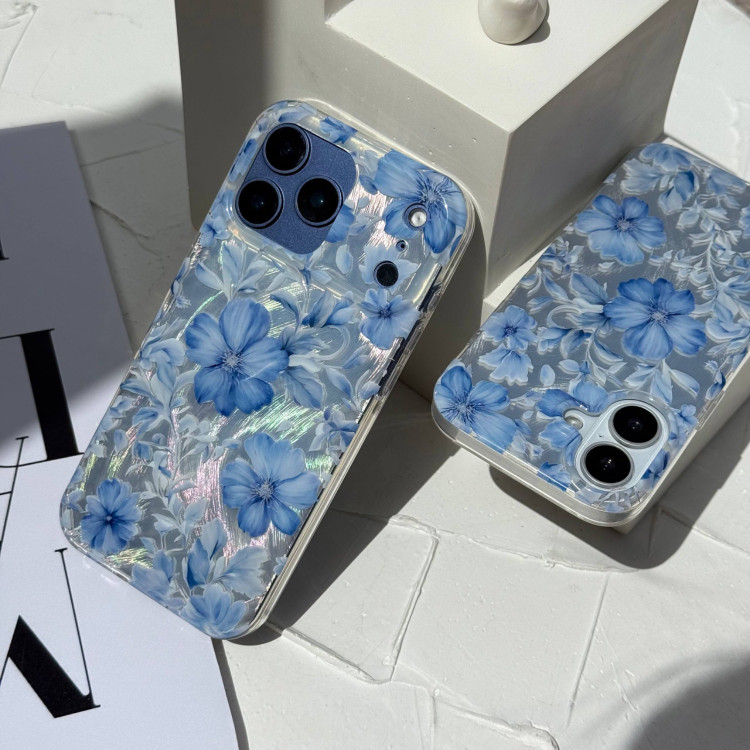 قاب آیفون IMD شکوفه های آبی Blue Blooms همراه اکسسوری