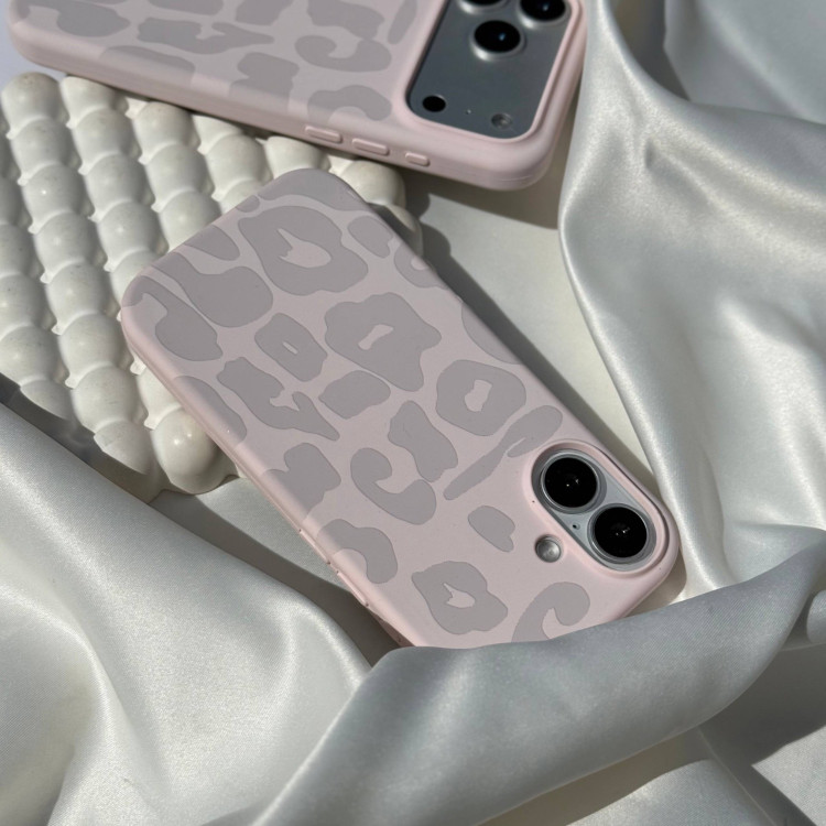 قاب سیلیکونی آیفون Leo Pink Silic طرح پلنگی صورتی