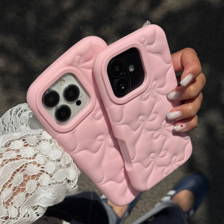 قاب موب جت Bowknot Minimal Pink Silicone