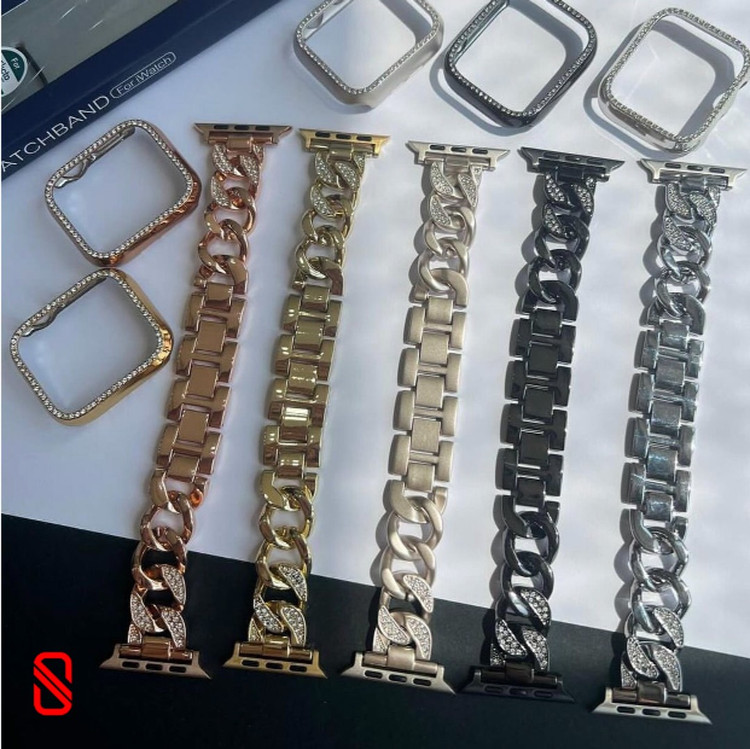 بند شیک و لوکس نگین دار اپل واچ