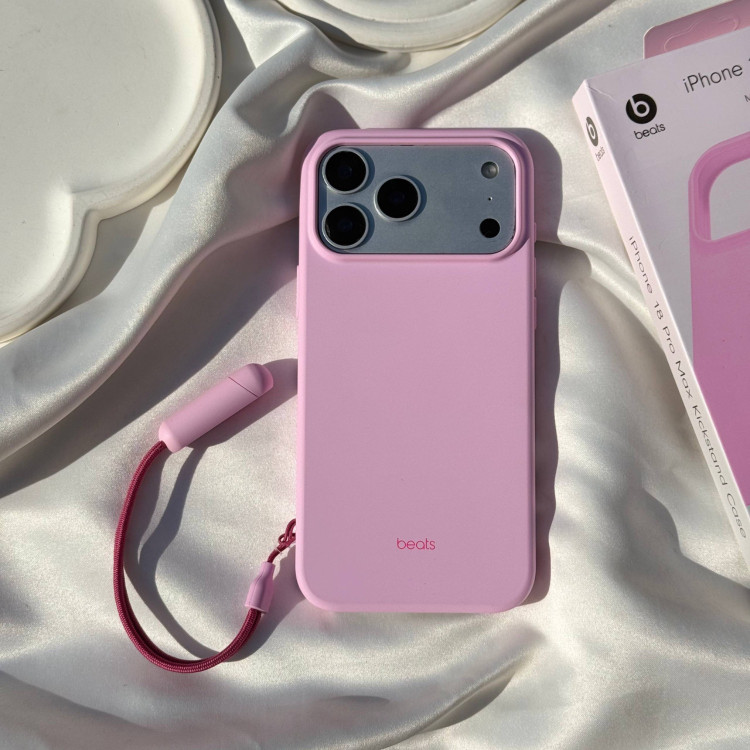 قاب آیفون Beats رنگ Pebble Pink